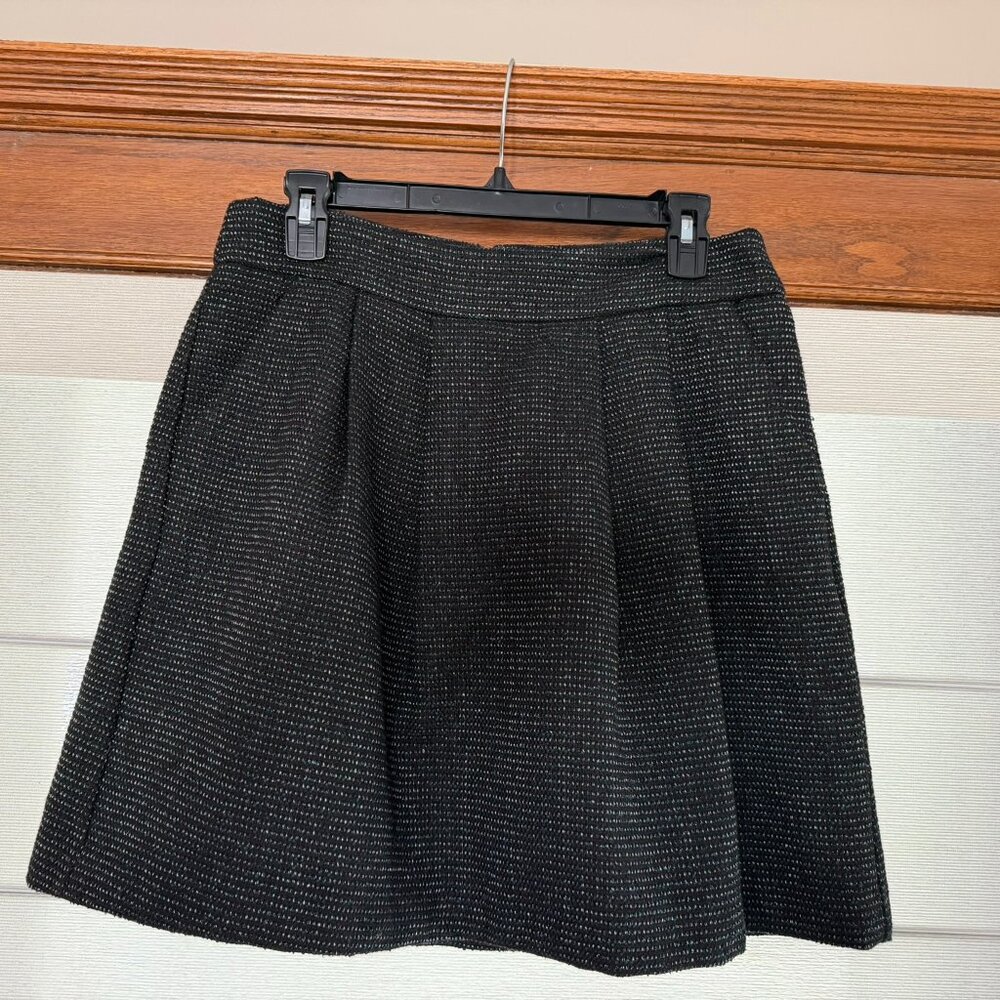 Halogen Sparkle Mini Skirt with Pockets – Black/Silver/Teal